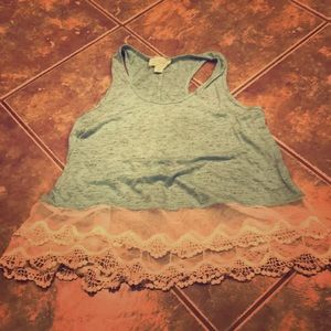 Lace detail summer top